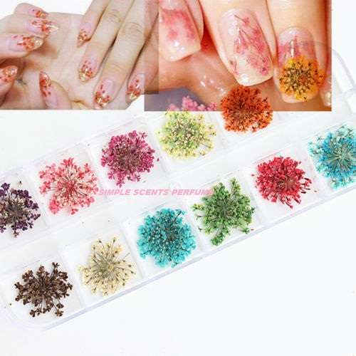 DRY NAIL ART FLOWERS